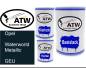 Preview: Opel, Waterworld Metallic, GEU: 500ml Lackdose + 500ml Klarlack + 250ml Härter - Set, von ATW Autoteile West.